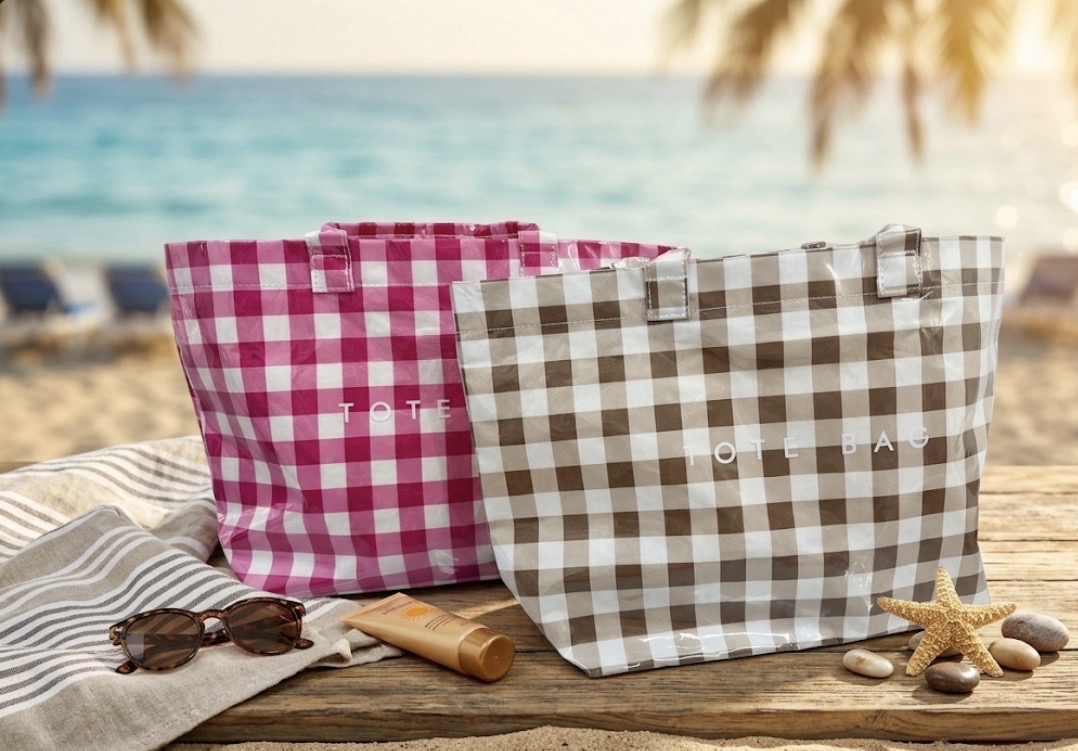 BOLSO DE PLAYA CUADROS