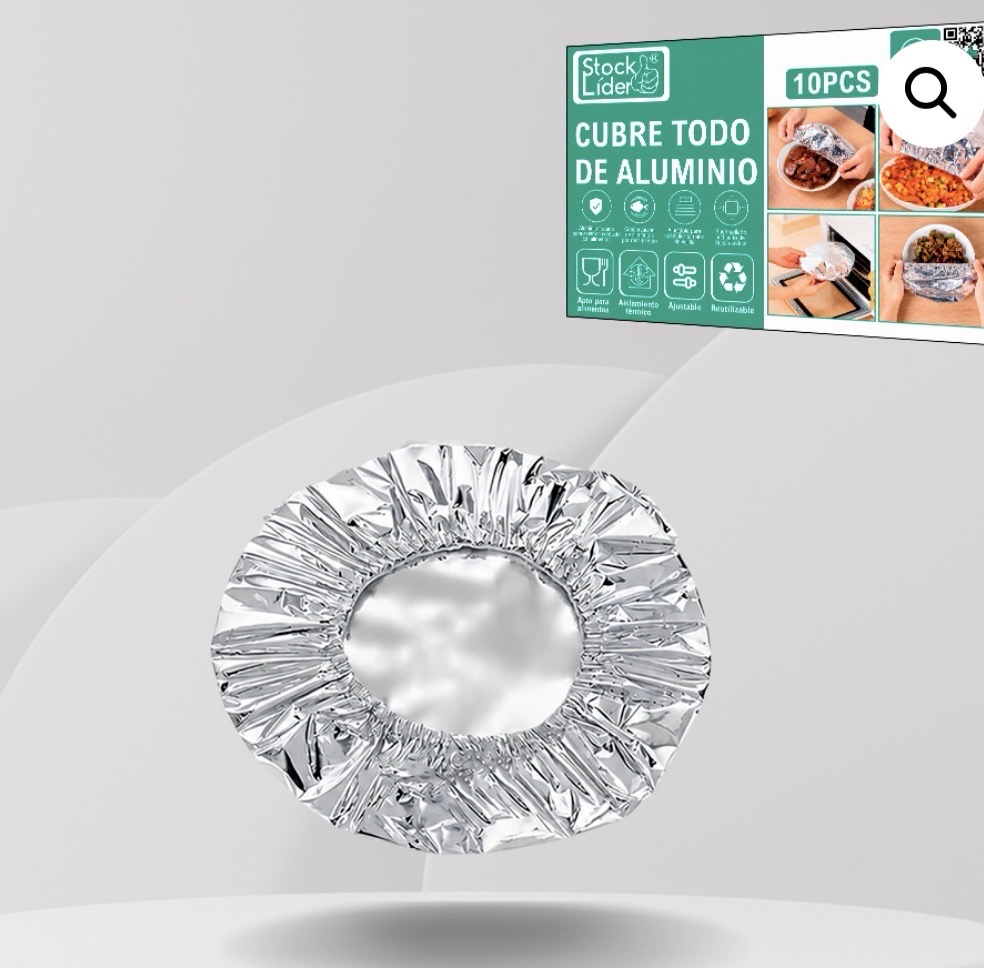 CUBRE TODO DE ALUMINIO 10 PIEZAS