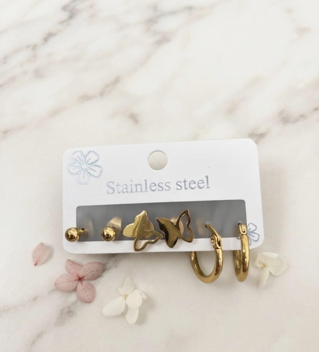 PACK DE PENDIENTES MARIPOSA
