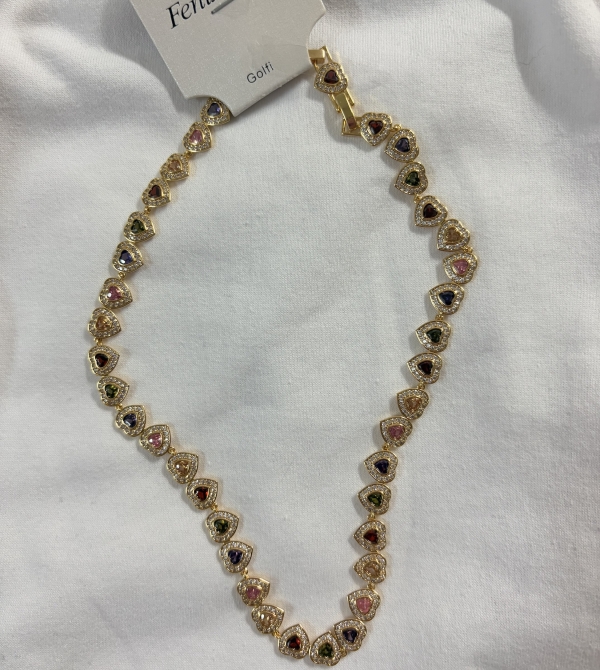 Collar Swarovski Colorines Forma corazón ❤️