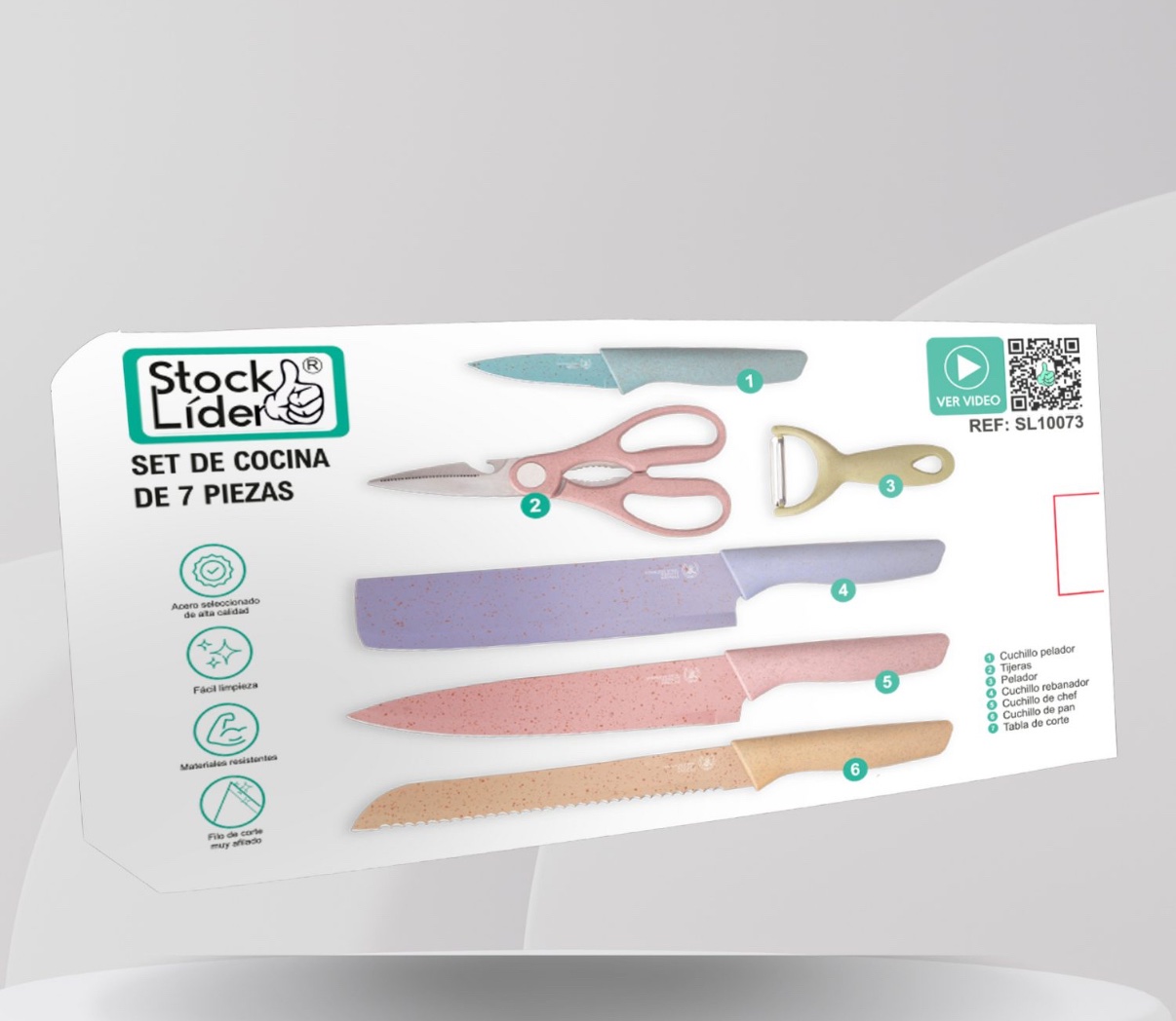SET DE COCINA DE 7 PIEZAS