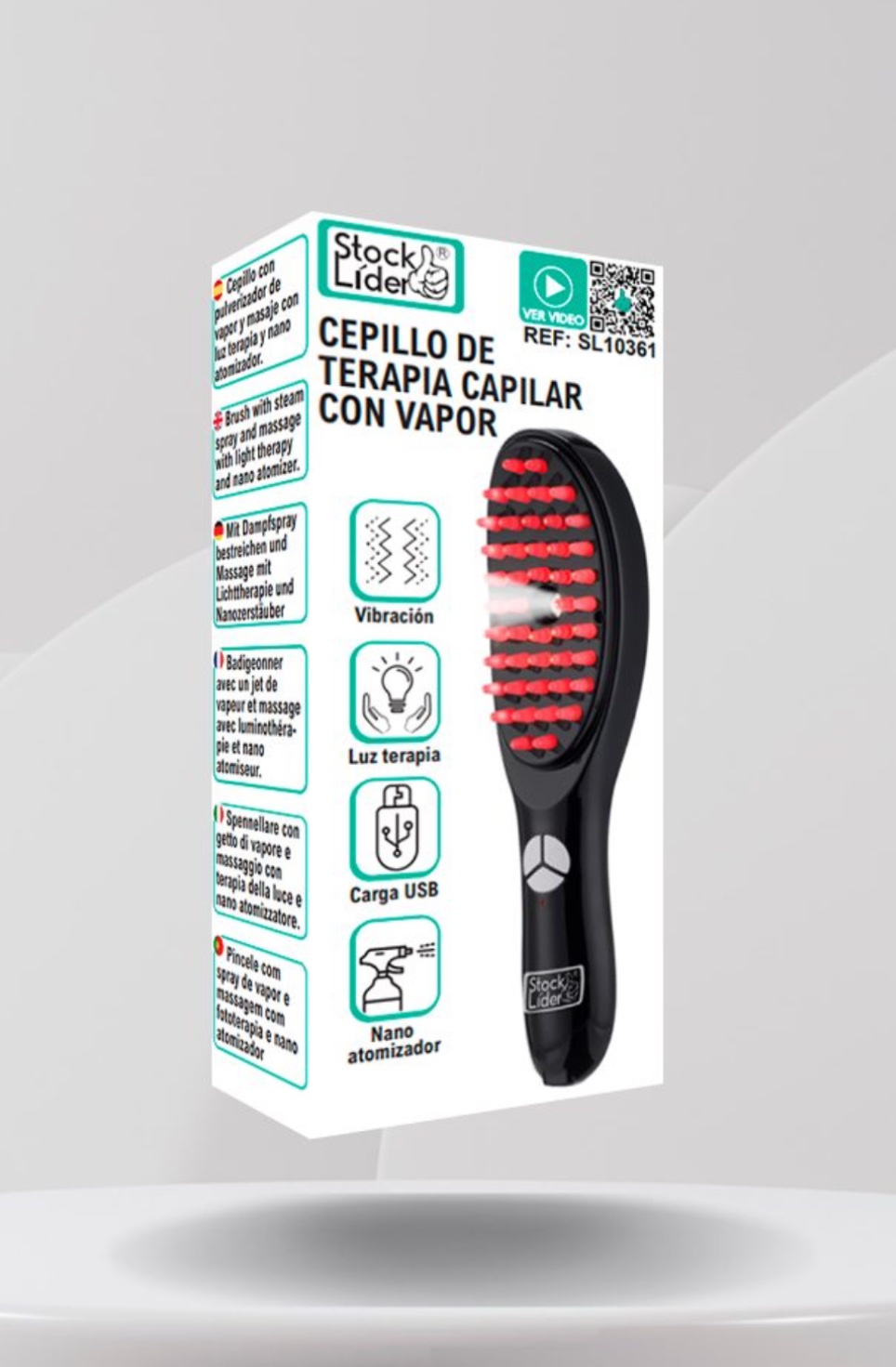 CEPILLO DE TERAPIA CAPILAR CON VAPOR