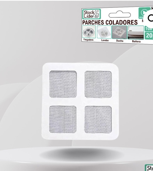 PARCHES COLADORES 10x10 cm  20 piezas