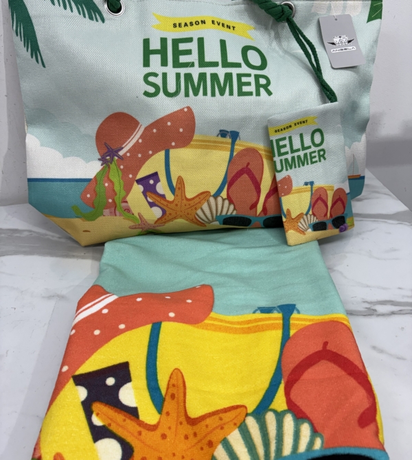 BOLSO DE PLAYA + TOALLA